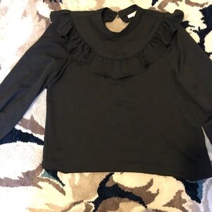 Topshop black blouse